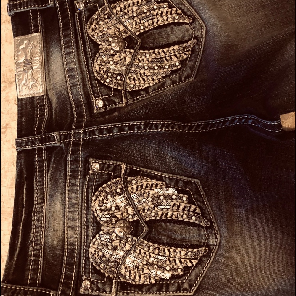 Miss Me Mid-rise easy skinny Size 30
